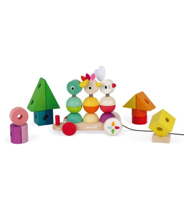 Tren Gigante Multicolor Madera Janod