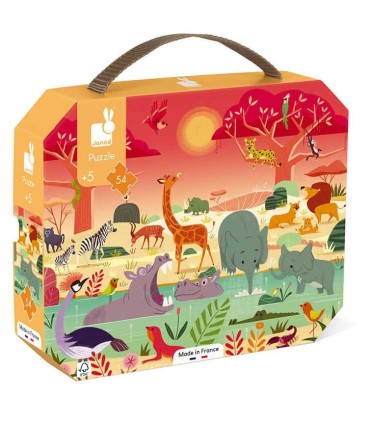 Puzzle La Reserva de Animales Janod 54 Piezas
