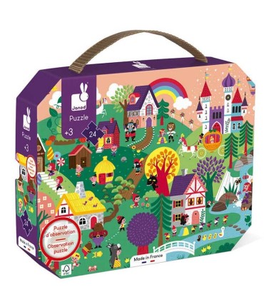 Janod Puzzle de Observación Los Cuentos 24 Piezas