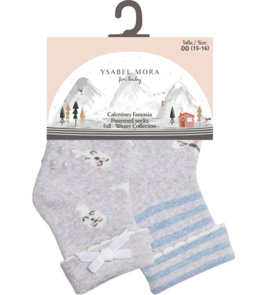 Calcetín Bebé Térmico Antideslizante Pack de 2