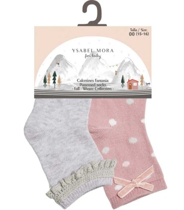 Calcetín Bebé Ysabel Mora Pack 2