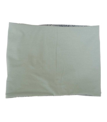 Braga de Cuello Reversible Hojas Verde Menta