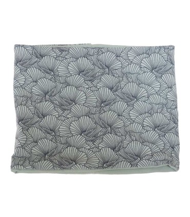 Braga de Cuello Reversible Hojas Verde Menta