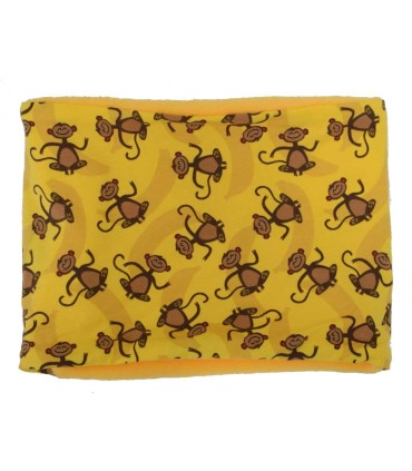 Braga de Cuello con Coralina Amarilla y Monos