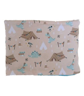 Braga de Cuello con Coralina Turquesa y Dinosaurios