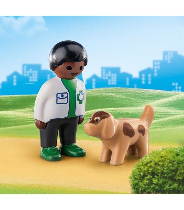 Veterinario con Perro Playmobil 70407