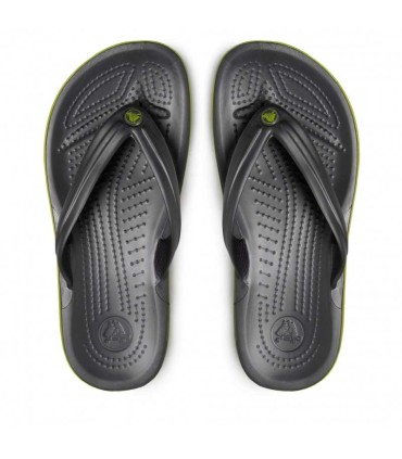 Chancla Crocs Crocband Flip Graphite/Volt Green