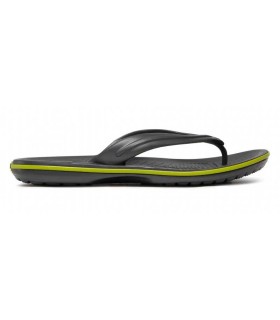 Chancla Crocs Crocband Flip Graphite/Volt Green