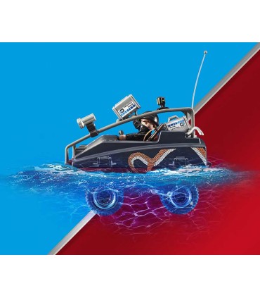 Policía en Paracaídas: Persecución del Vehículo Anfibio Playmobil 70781
