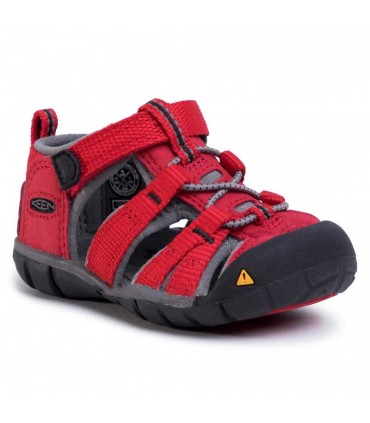 Sandalia Keen Seacamp II CNX Racing Red/ Gargoyle Infantil