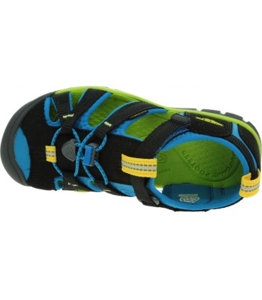 Sandalia Keen Seacamp II CNX Negro - Azul Brillante