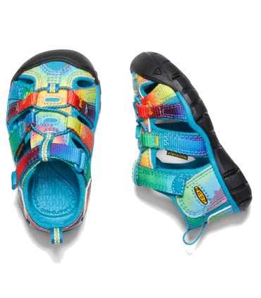 Sandalia Keen Seacamp II CNX Vivid Blue/Original Tie Dye Infantil