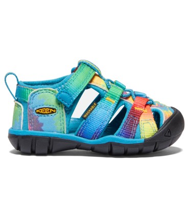 Sandalia Keen Seacamp II CNX Vivid Blue/Original Tie Dye Infantil