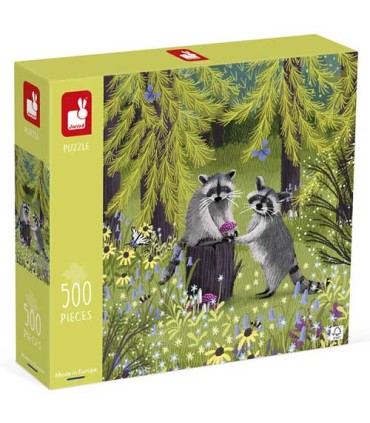 Puzzle Mapaches Janod 500 Piezas