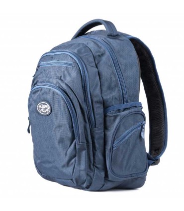 Mochila Ocean's Wave Multizipper Azul Olas