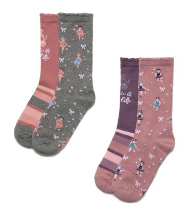 Calcetín Niña Pack de 2 Ysabel Mora