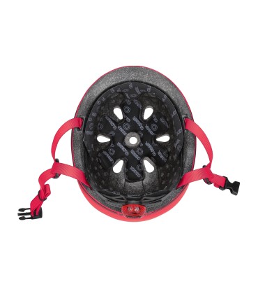Casco Globber Go Up Lights Rojo