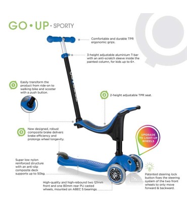 Patinete Globber Go Up Sporty Azul