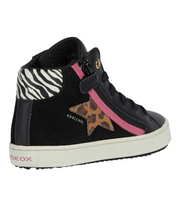Bota Geox Kalispera Black Fucsia