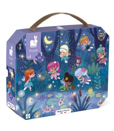 Janod Puzzle Hadas y Nenúfares 36 Piezas.