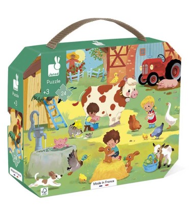 Puzzle Un Día En La Granja Janod 24 Piezas