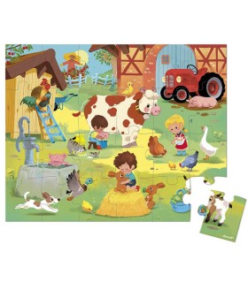 Puzzle Un Día En La Granja Janod 24 Piezas