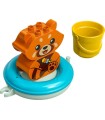 Diversión en el Baño: Panda Rojo Flotante Lego 10964