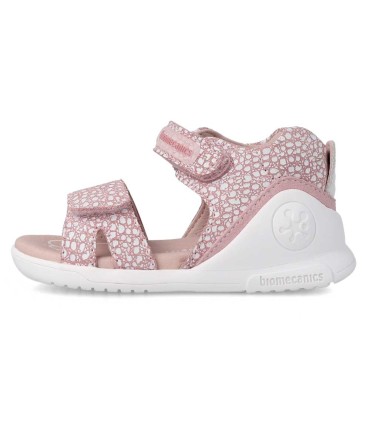 Sandalia Biomecanics Rosa y Blanca
