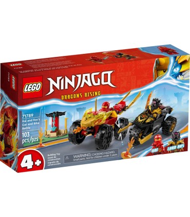 Batalla en Coche y Moto de Kai y Ras Lego 71789