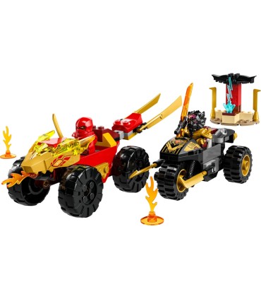 Batalla en Coche y Moto de Kai y Ras Lego 71789