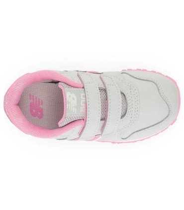 Deportiva New Balance Gris y Rosa Infantil