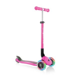 Patinete Globber Primo Lights Rosa Plegable