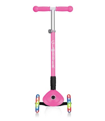 Patinete Globber Primo Lights Rosa Plegable