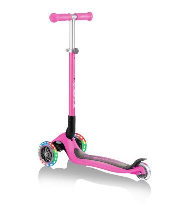 Patinete Globber Primo Lights Rosa Plegable