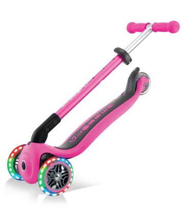 Patinete Globber Primo Lights Rosa Plegable