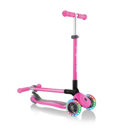 Patinete Globber Primo Lights Rosa Plegable