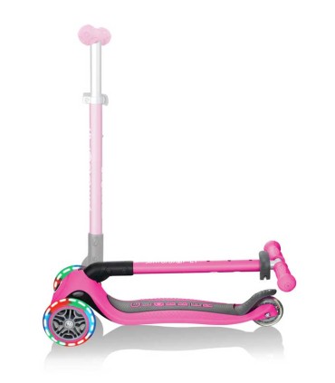Patinete Globber Primo Lights Rosa Plegable