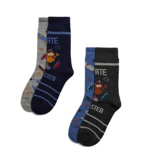 Calcetines Infantiles Decorados Pack 2 Unidades