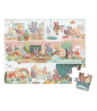 Puzzle Un Día Janod 24 Piezas