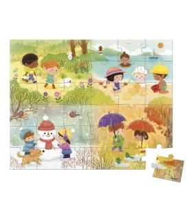 Puzzle Las Estaciones Janod 36 Piezas