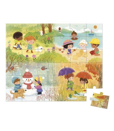 Puzzle Las Estaciones Janod 36 Piezas