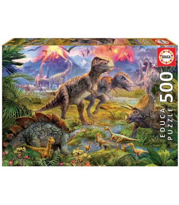 Puzzle Encuentro de Dinosaurios 500 Piezas