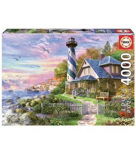 Puzzle Educa Faro en Rock Bay 4000 Piezas