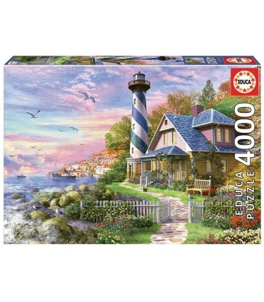 Puzzle Educa Faro en Rock Bay 4000 Piezas