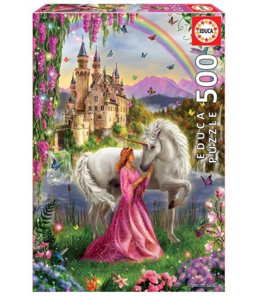 Puzzle Educa Hada y Unicornio 500 piezas