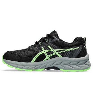 Deportiva Asics Pre Venture 9 GS Black/Illuminate Green
