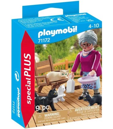 Abuela Con Gatos Playmobil 71172