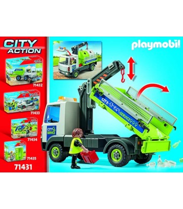 Camión De Residuos Con Contenedor Playmobil 71431
