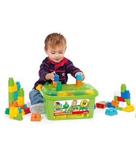 Caja De Bloques Verde Moltó 35 Piezas