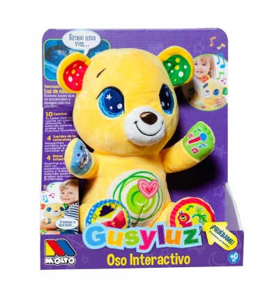 Peluche Osito Interactivo Gusy Luz Moltó